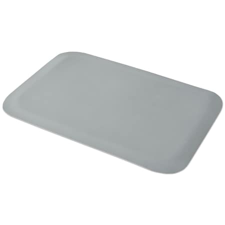 Guardian Floor Protection Antifatigue Mat, 36" L x 24" W, 0.5" Thickness, Solid PVC, Gray 44020350